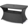 Christopher Knight Home Banta Outdoor Wicker Side Table (Grey)