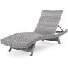 Christopher Knight Home Crete Outdoor Wicker Chaise Lounge (Set Of 4), Gray, 4-Pcs Set
