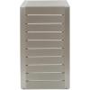 Christopher Knight Home Jesse Coral Outdoor Modern Aluminum C-Shaped End Table, White(Silver)