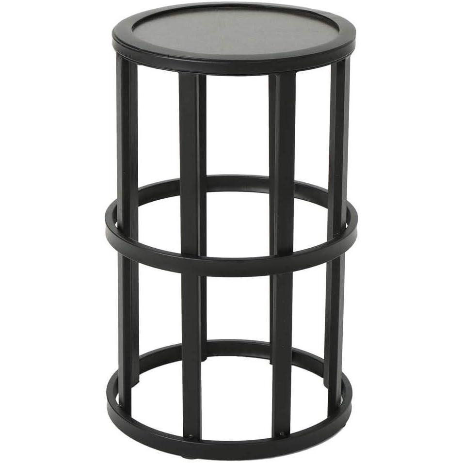 image:imageChristopher Knight Home Truda Outdoor 11 Inch Grey Finish Ceramic Tile Side Table Black Metal