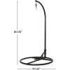 Christopher Knight Home Briggs Indoor/Outdoor Hanging Chair Stand Only – Black