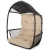 Christopher Knight Home Sidney Outdoor/Indoor Wicker Hanging Chair with 8 Foot Chain (NO Stand), Brown and Tan(Brown and Tan)