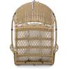 Christopher Knight Home Sidney Outdoor/Indoor Wicker Hanging Chair with 8 Foot Chain (NO Stand), Brown and Tan(Light Brown and Beige)
