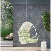 Christopher Knight Home Sidney Outdoor/Indoor Wicker Hanging Chair with 8 Foot Chain (NO Stand), Brown and Tan(White and Green)