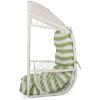 Christopher Knight Home Sidney Outdoor/Indoor Wicker Hanging Chair with 8 Foot Chain (NO Stand), Brown and Tan(White and Green)