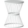 Christopher Knight Home Lassen Outdoor 16″ Iron Side Table, Matte White