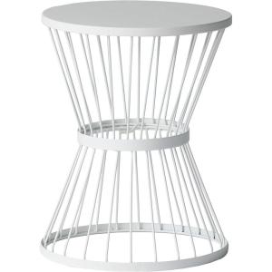 Christopher Knight Home Lassen Outdoor 16″ Iron Side Table, Matte White