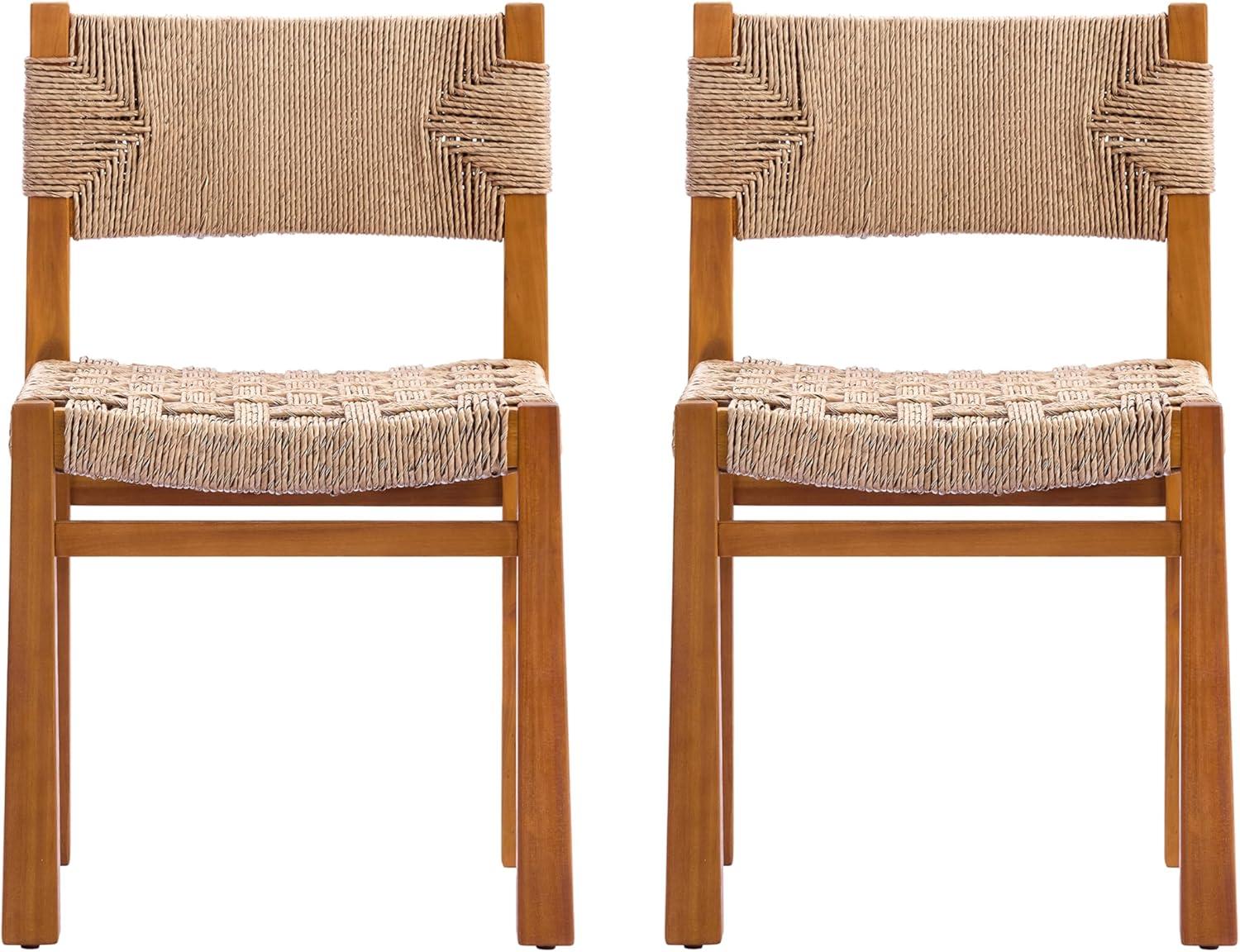 image:imageChristopher Knight Home Dudu 9Piece Outdoor Dining Set Acacia Wood Expandable Table with Umbrella Hole and 8 Wicker Chairs Patio Dining Furniture Set for GardenBackyard Light GreyTeakNaturalLight Brown 9 Piece