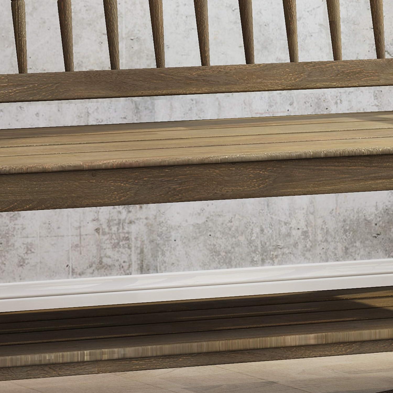 image:imageChristopher Knight Home Eddie Indoor Farmhouse Acacia Wood Bench with Shelf Gray Finish