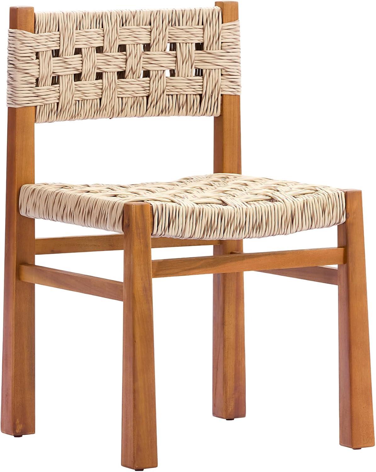 image:imageChristopher Knight Home Vikle 9Piece Outdoor Dining Set Acacia Wood Extendable Table with Umbrella Hole and 8 Wicker Chairs Patio Dining Furniture Set for GardenBackyard Light GreyTeakNaturalLight Greyteaknatural