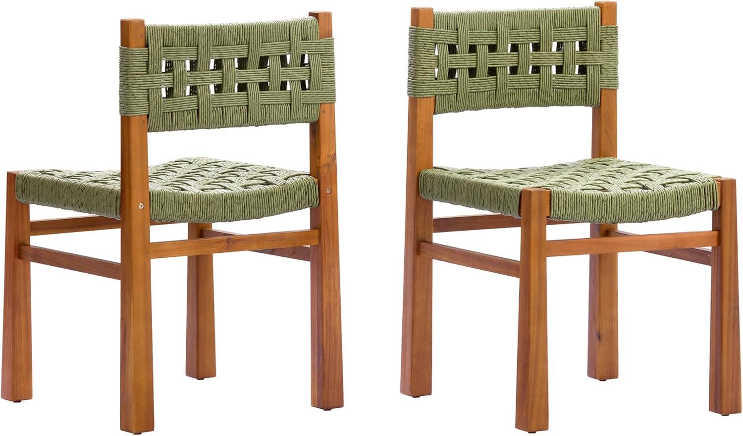 image:imageChristopher Knight Home Vikle 9Piece Outdoor Dining Set Acacia Wood Extendable Table with Umbrella Hole and 8 Wicker Chairs Patio Dining Furniture Set for GardenBackyard Light GreyTeakNaturalGreenteaknatural