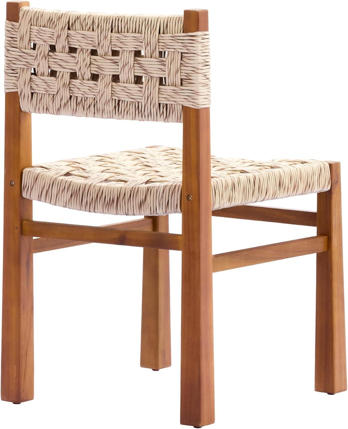 image:imageChristopher Knight Home Vikle 9Piece Outdoor Dining Set Acacia Wood Extendable Table with Umbrella Hole and 8 Wicker Chairs Patio Dining Furniture Set for GardenBackyard Light GreyTeakNaturalLight Greyteaknatural
