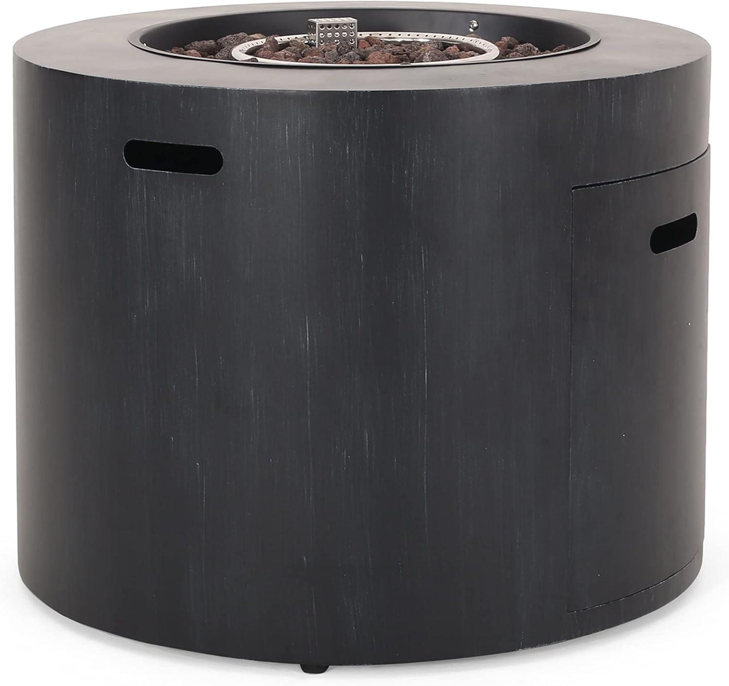 image:imageChristopher Knight Home Wellington Outdoor 40000 BTU Circular Fire Pit Brushed Black