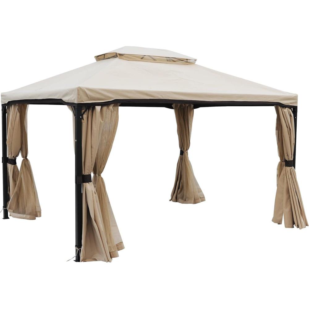 image:imageChristopher Knight Home Skyline Gazebo Black Beige