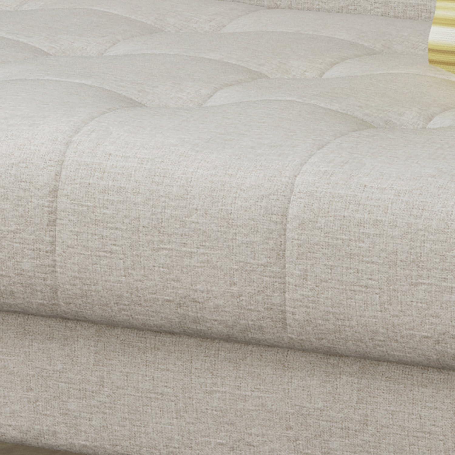 image:imageChristopher Knight Home Aidan Mid Century Modern Tufted Fabric Sofa BeigeSofa