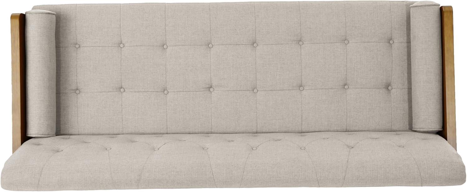 image:imageChristopher Knight Home Aidan Mid Century Modern Tufted Fabric Sofa BeigeSofa