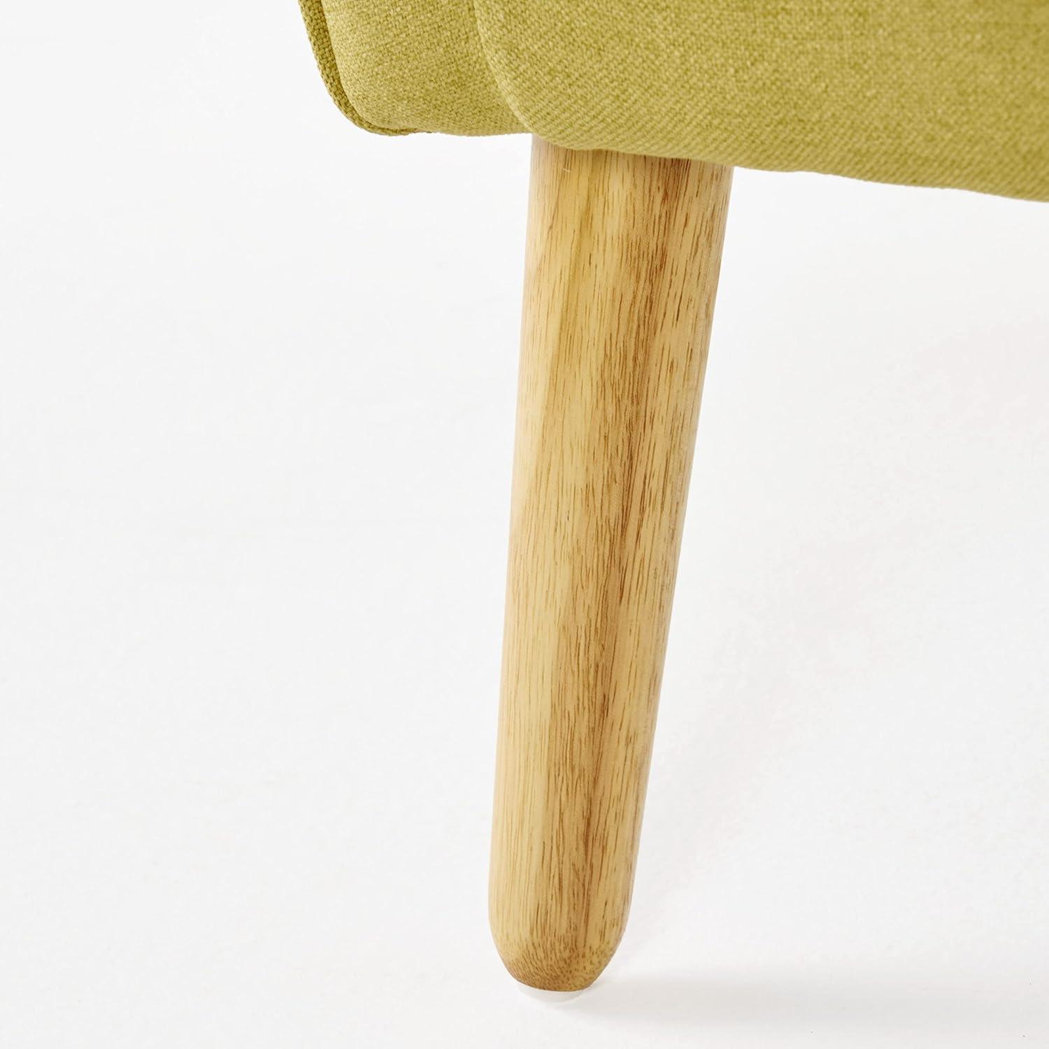 image:imageChristopher Knight Home Felicity MidCentury Modern Fabric Upholstered Accent Chair Wooden Living Room Club Chair Bedroom Comfy Reading Chair Navy BlueWasabi