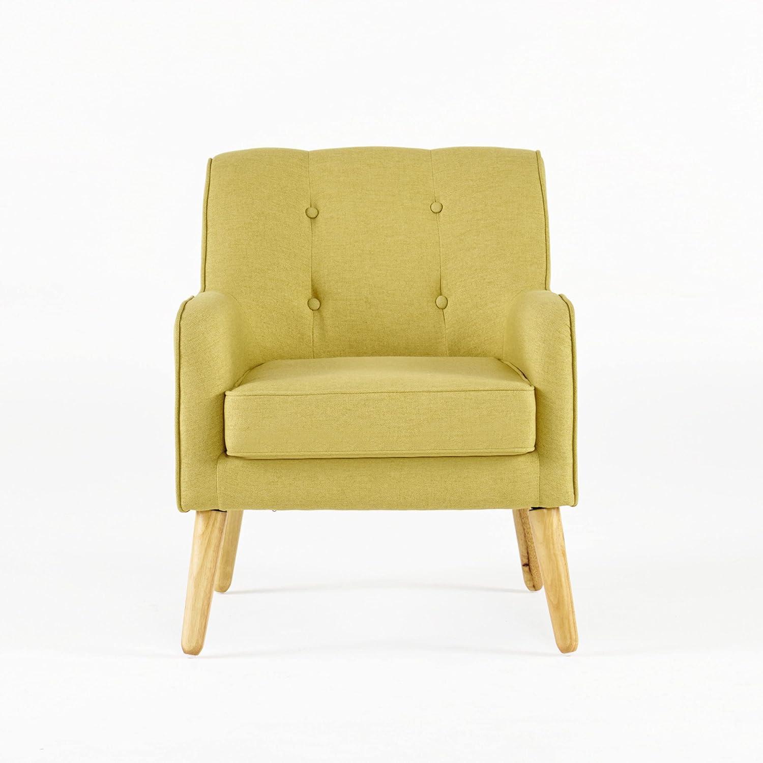 image:imageChristopher Knight Home Felicity MidCentury Modern Fabric Upholstered Accent Chair Wooden Living Room Club Chair Bedroom Comfy Reading Chair Navy BlueWasabi