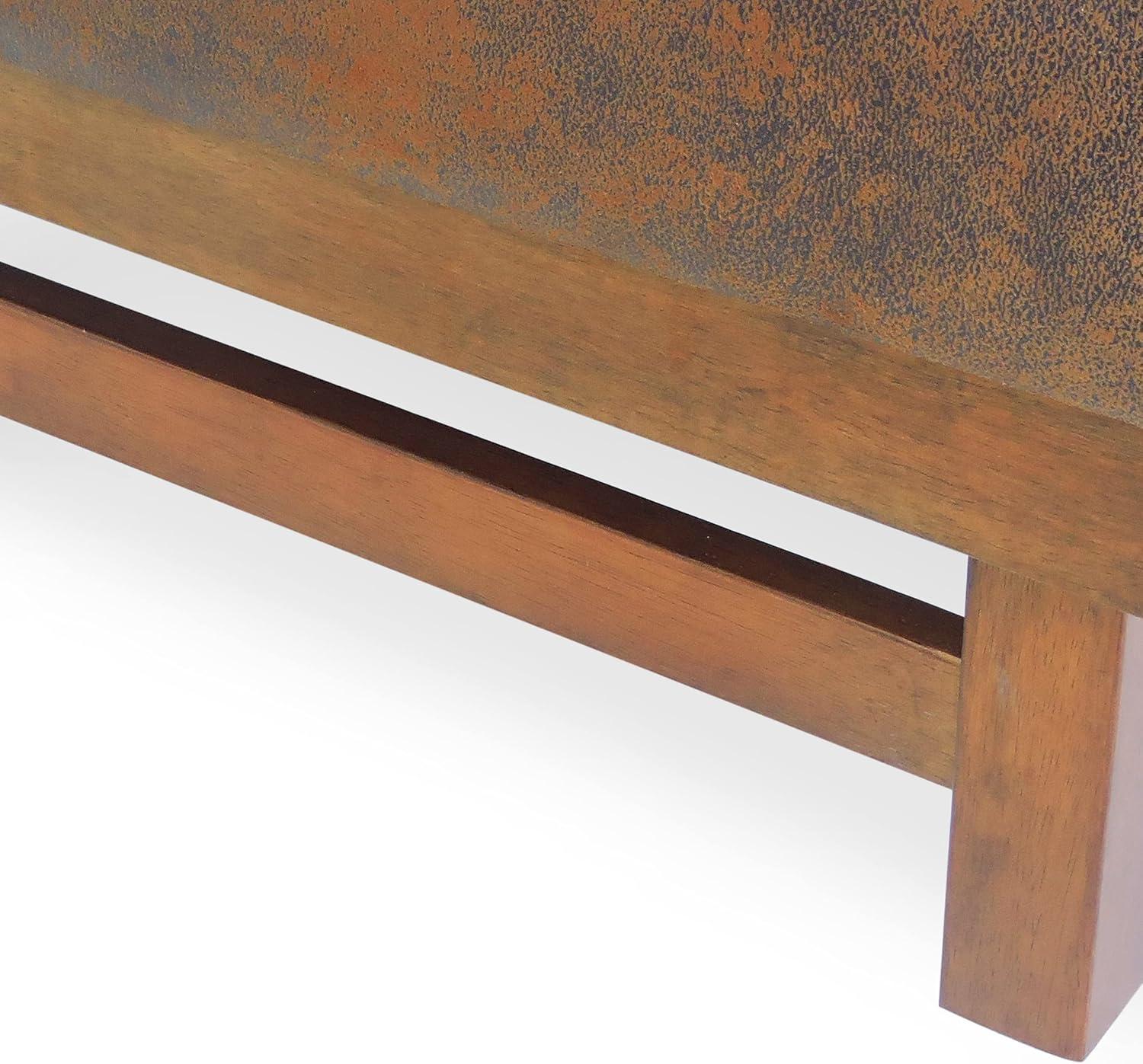 image:imageChristopher Knight Home Hillman PU Ottoman with Wood FrameRectangular Upholstered Footrest BenchNon Storage Faux Leather Ottoman Bench for Living Room Bedroom Entryway Home DecorBrownBrown Walnut