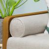 Christopher Knight Home Aidan Mid Century Modern Tufted Fabric Sofa, Beige(Sofa)