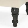Christopher Knight Home Creme Tufted Fabric Ottoman, Cream