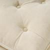Christopher Knight Home Creme Tufted Fabric Ottoman, Cream