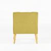 Christopher Knight Home Felicity Mid-Century Modern Fabric Upholstered Accent Chair, Wooden Living Room Club Chair, Bedroom Comfy Reading Chair, Navy Blue(Wasabi)