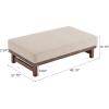 Christopher Knight Home Hillman PU Ottoman with Wood Frame,Rectangular Upholstered Footrest Bench,Non Storage Faux Leather Ottoman Bench for Living Room Bedroom Entryway Home Decor,Brown(Light Brown)