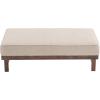 Christopher Knight Home Hillman PU Ottoman with Wood Frame,Rectangular Upholstered Footrest Bench,Non Storage Faux Leather Ottoman Bench for Living Room Bedroom Entryway Home Decor,Brown(Light Brown)