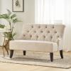 Christopher Knight Home Nicole Fabric Settee, Light Beige(Settee)