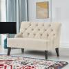 Christopher Knight Home Nicole Fabric Settee, Light Beige(Settee)