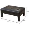 Christopher Knight Home Tucson Coffee Table, Brown 40.5″ x 29.5″ x 17.75″(Black)