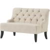 Christopher Knight Home Nicole Fabric Settee, Light Beige(Settee)