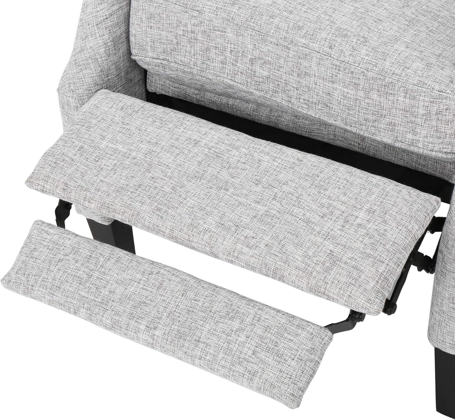 image:imageChristopher Knight Home Ellyn Fabric Recliner Set of 2 Light Gray Tweed Dark BrownLight Gray Tweed Dark Brown