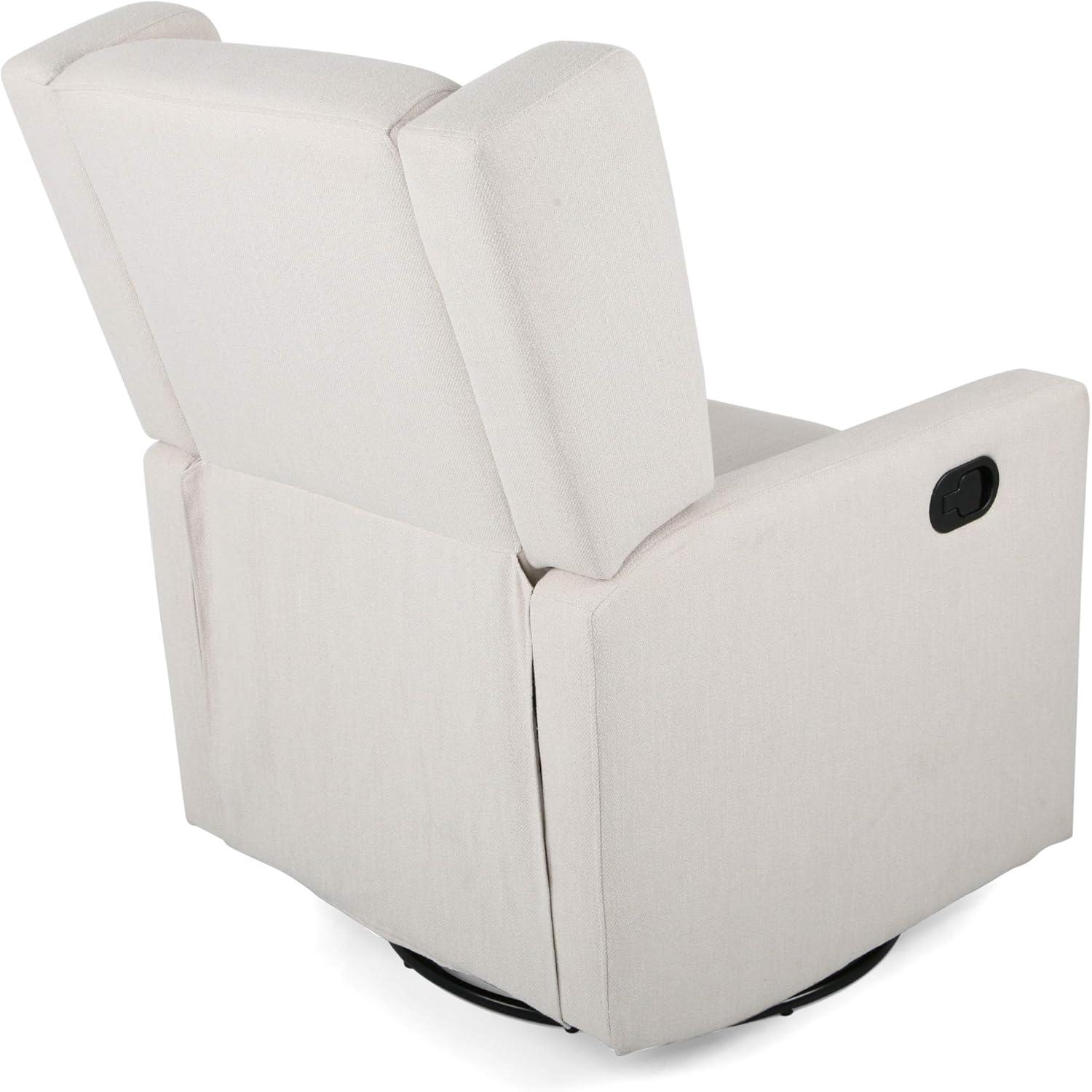 image:imageChristopher Knight Home Patricia Upholstered Swivel Recliner Blush BlackBeige Black