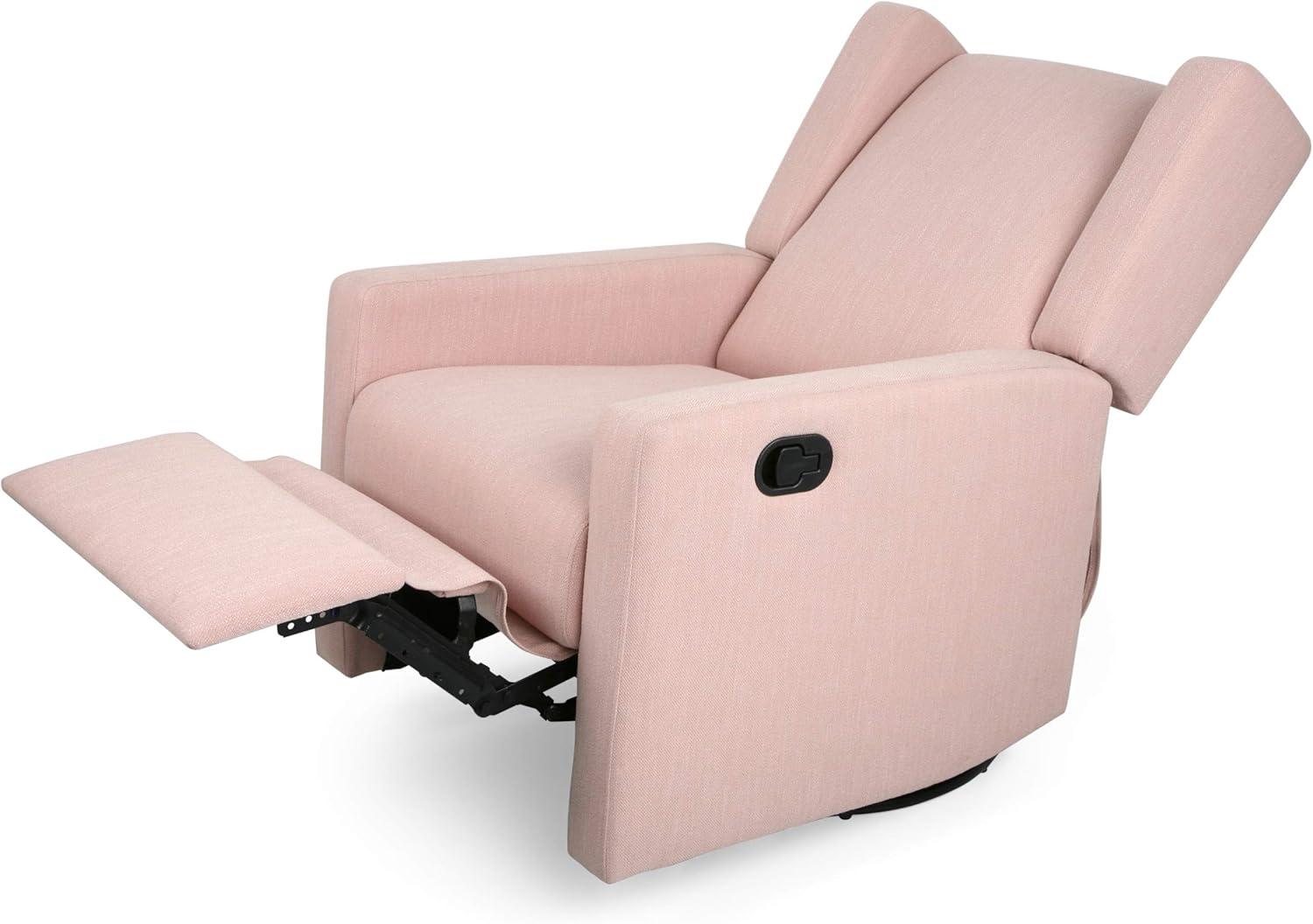 image:imageChristopher Knight Home Patricia Upholstered Swivel Recliner Blush BlackBlush Black