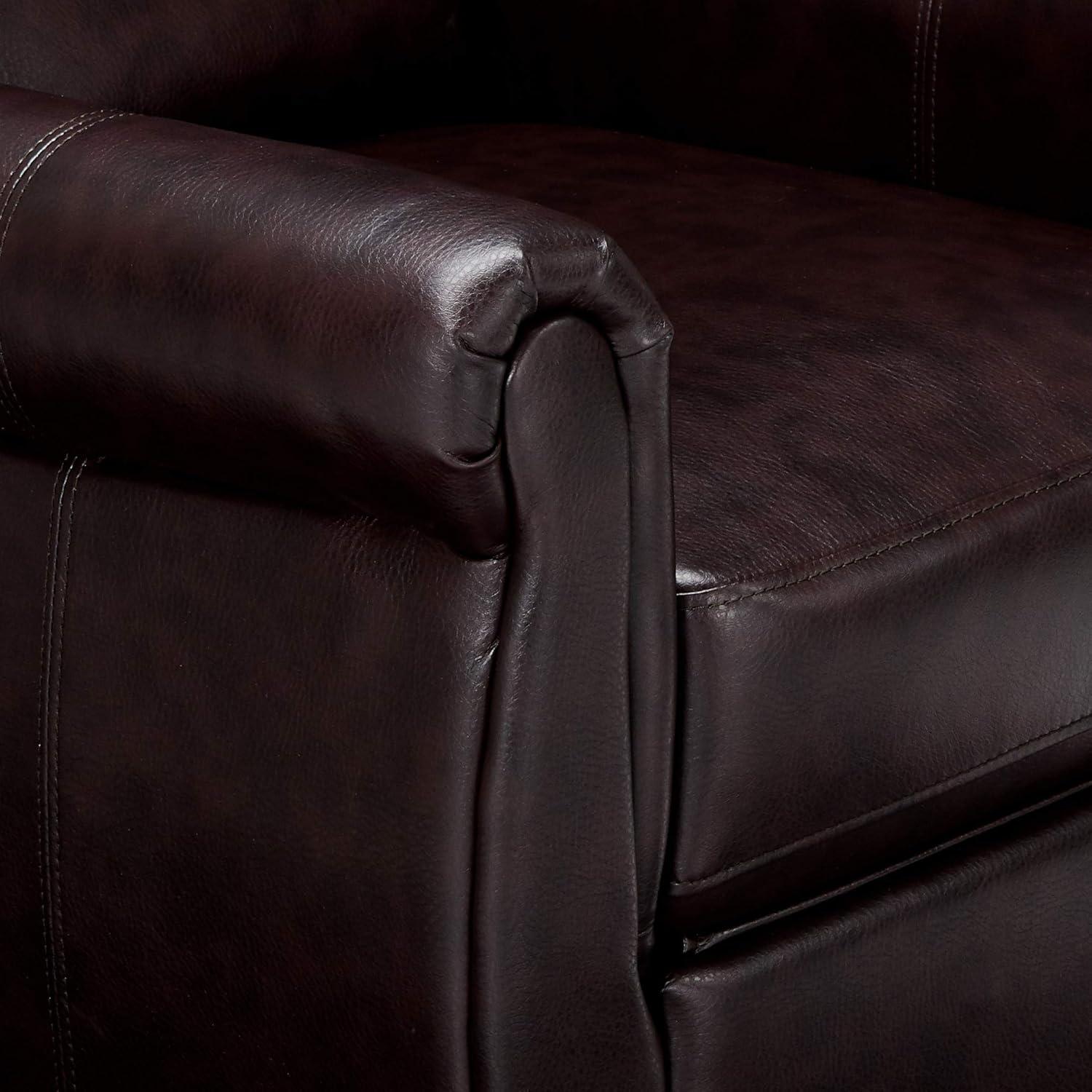 image:imageGDFStudio Christopher Knight Home Haddan PU Recliner BurgundyBurgundy