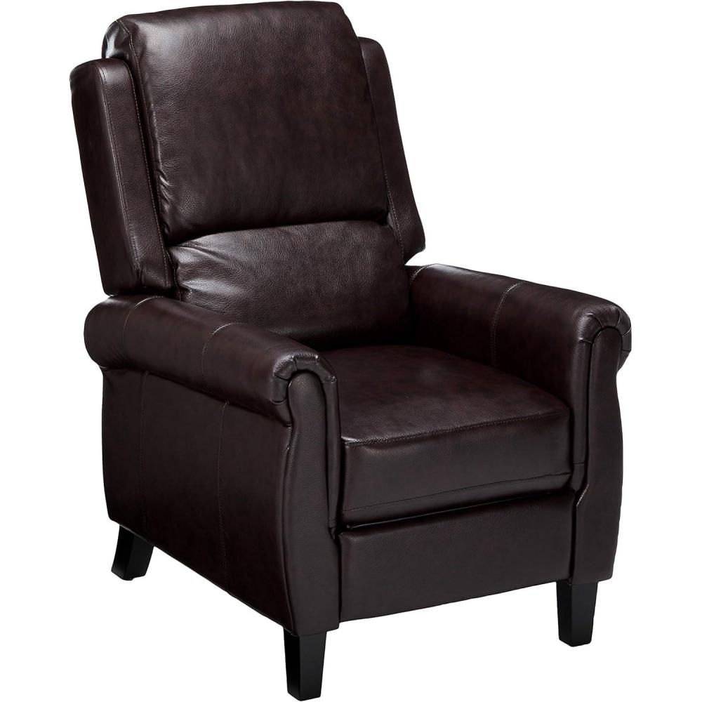 image:imageGDFStudio Christopher Knight Home Haddan PU Recliner BurgundyBurgundy
