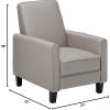 Christopher Knight Home Darvis Recliner Club Chair, Grey