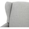Christopher Knight Home Ellyn Fabric Recliner (Set of 2), Light Gray Tweed, Dark Brown(Gray Moss + Dark Brown)