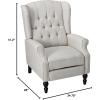 Christopher Knight Home Walter Fabric Recliner, Light Grey Dimensions: 34.75”D x 28.00”W x 41.25”H