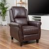 GDFStudio Christopher Knight Home Haddan PU Recliner, Burgundy(Burgundy)