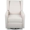 Christopher Knight Home Patricia Upholstered Swivel Recliner, Blush, Black(Beige  Black)
