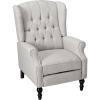 Christopher Knight Home Walter Fabric Recliner, Light Grey Dimensions: 34.75”D x 28.00”W x 41.25”H