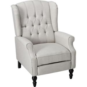 Christopher Knight Home Walter Fabric Recliner, Light Grey Dimensions: 34.75”D x 28.00”W x 41.25”H