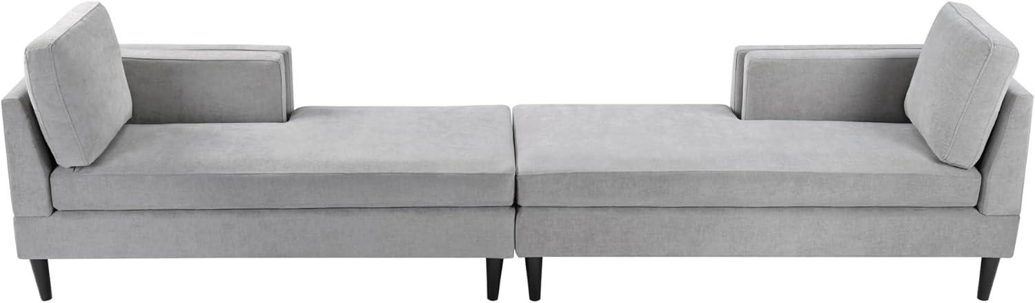 image:imageChristopher Knight Home Homal Modern Oversized Sleeper Sofa Bed for Living Room Chenille Upholstered Chaise Lounge Sofa with Wooden Frame Comfy Chaise Lounge Chair Indoor BlackGrey
