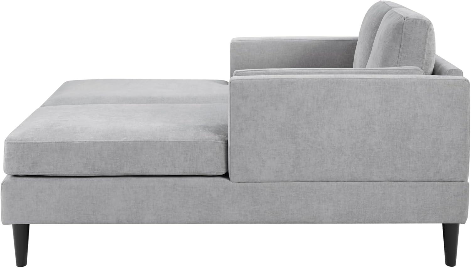 image:imageChristopher Knight Home Homal Modern Oversized Sleeper Sofa Bed for Living Room Chenille Upholstered Chaise Lounge Sofa with Wooden Frame Comfy Chaise Lounge Chair Indoor BlackGrey