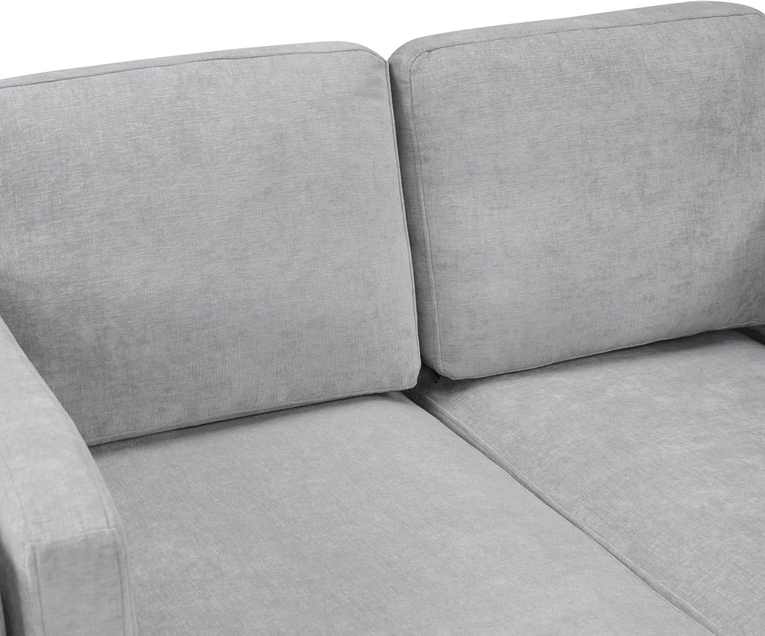 image:imageChristopher Knight Home Homal Modern Oversized Sleeper Sofa Bed for Living Room Chenille Upholstered Chaise Lounge Sofa with Wooden Frame Comfy Chaise Lounge Chair Indoor BlackGrey