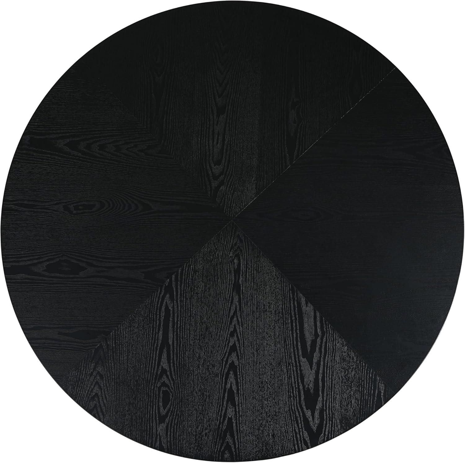 image:imageChristopher Knight Home Brasel Modern Round Dining Table Set for 4 Kitchen Table and Dining Chairs Set of 4 Solid Wood Dining Room Table Set for 4 BeigeForged BrassBlackBeigeforged Pewterblack