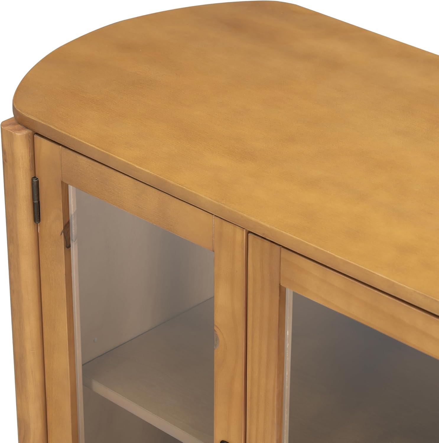 image:imageChristopher Knight Home Eileen Modern Storage Cabinet with 4 Doors Large Size Buffet Cabinet with Storage and Adjustable Shelf Wooden Sideboard Cabinet for Dining RoomKitchenLiving Room NaturalNatural